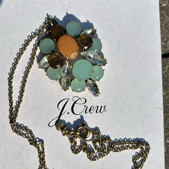 J.Crew Jeweled Long Statement Necklace - Picture 9 of 10